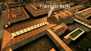 Animation of ancient Roman Fort in Caerleon Wales [upl. by Dublin924]