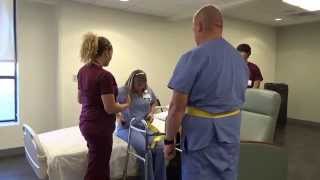 Physical Therapy Transfer Training  How To Transfer From Wheelchair To Bed [upl. by Standish]