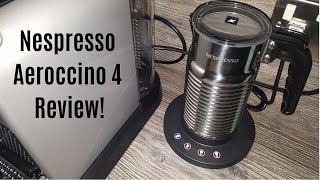 Nespresso Aeroccino 4 Milk Frother Review  Worth upgrading from the Aeroccino 3 [upl. by Maxma]