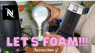 How To Foam Milk With Aeroccino 3 Make Coffee With Foam Tips amp Tricks  Easy Foamed Latte Recipe [upl. by Krista972]